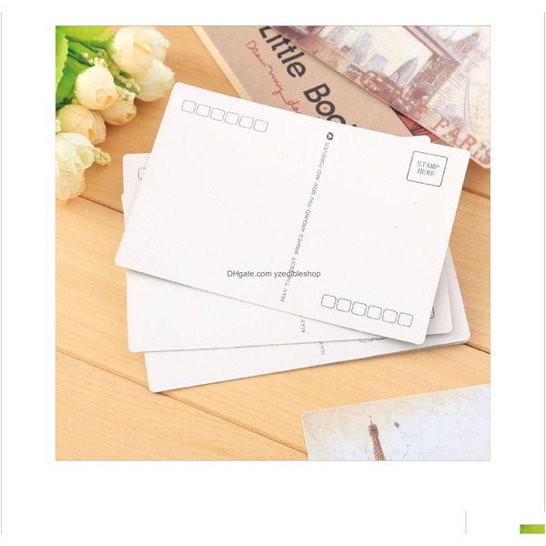 Outros suprimentos de festa festiva vintage envelopes de papel kraft para convites de negócios cartão postal carta carteira envelope presente correio aéreo dhzl8