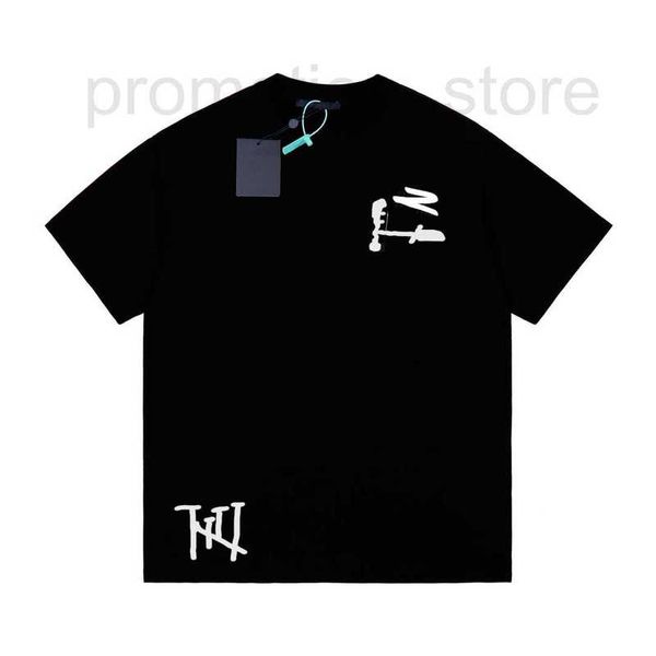 Camisetas masculinas designer Fugui 23sss Summer Múltiplas ferramentas de bordado no pescoço redondo de manga curta T-shirt OS versão mostra tee 6orl