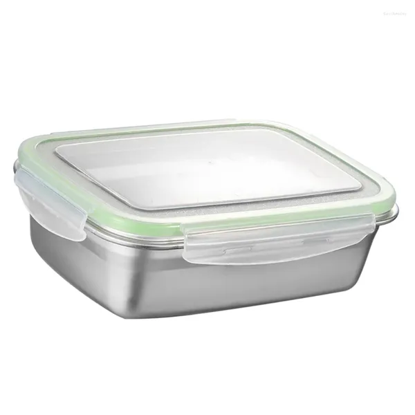 Essgeschirr, Edelstahl-Lunchbox, versiegelter, schärferer, wärmeisolierender Behälter für das Heimbüro (grün, 350 ml), Beilage Kimchi