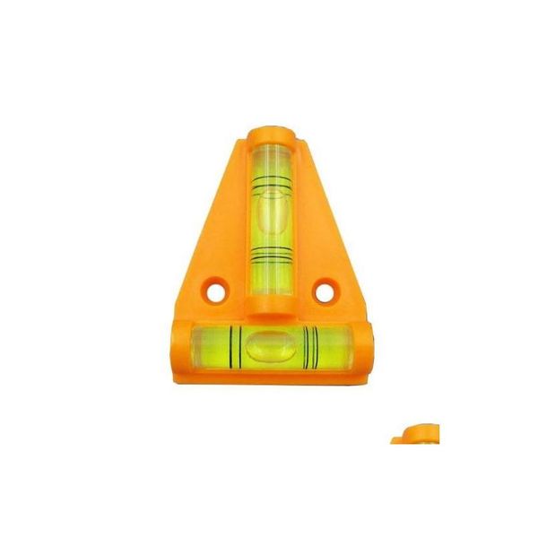 Strumenti di misura di livello Commercio all'ingrosso T Tipo Livella a bolla Triangar Mini accessori in plastica Colore Rosso Nero Arancione 58X44X1M Dro Dhcjv