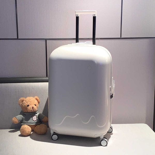 Caixa de bagagem pequena para mulheres, pequena e leve, porta-copos de roda universal de 20 polegadas, linda maleta de carrinho, senha, caixa de viagem