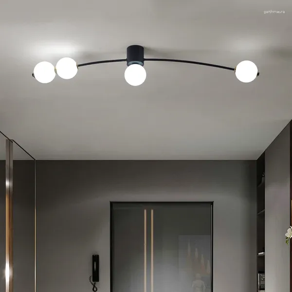 Kronleuchter Nordic Restaurant Iiving Zimmer Moderne Eisen Led Schlafzimmer Esszimmer Anhänger Lampe Schwarz Decke Licht Kunst Dekor Beleuchtung