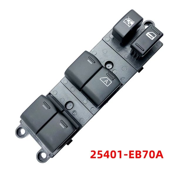 Interruptor de controle mestre da janela elétrica direita RHD para Nissan Tiida Latio 25401-EB70A