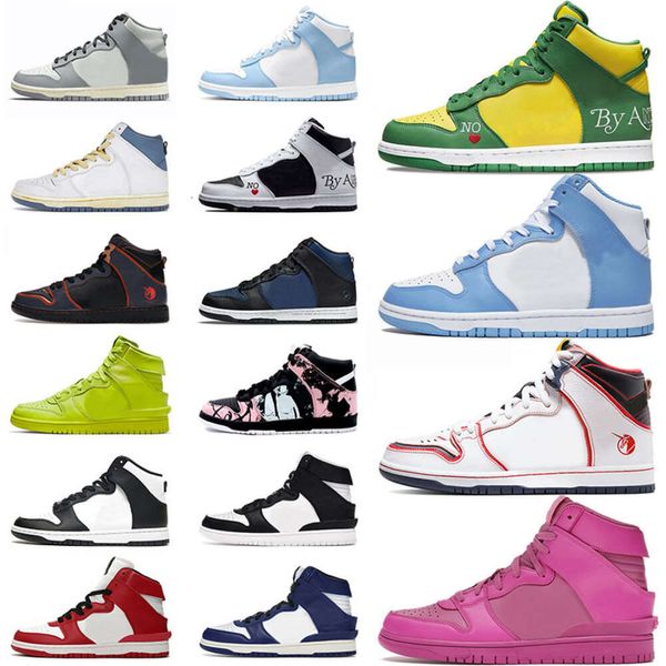 Nuova moda Sb High Scarpe da corsa da donna per uomo Unicorn Gundam Alluminio Designer Fragment Gasparilla Spot Tokyo Kebab Destroy Vast Grey Sport Sneakers Scarpe da ginnastica