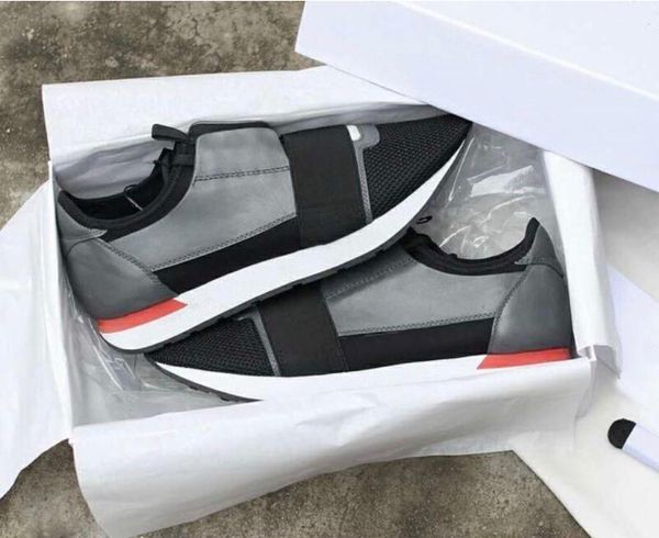 Designer di marca Moda Sneaker Uomo Donna Scarpe casual Scarpe da corsa a punta in maglia di pelle genuina Scarpe da ginnastica economiche all'aperto all'ingrosso EU35-46