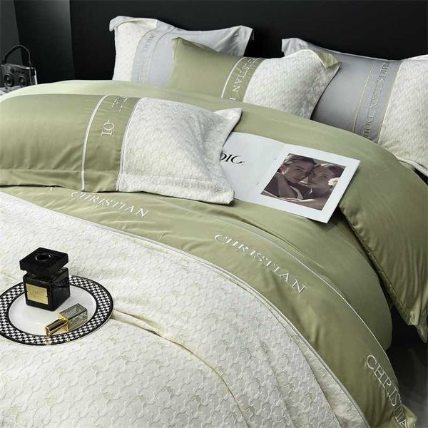 Conjunto de cama impresso em 3D cetim algodão colcha capa verão luxo gelo seda designer três quatro peças conjunto de edredom tamanho único