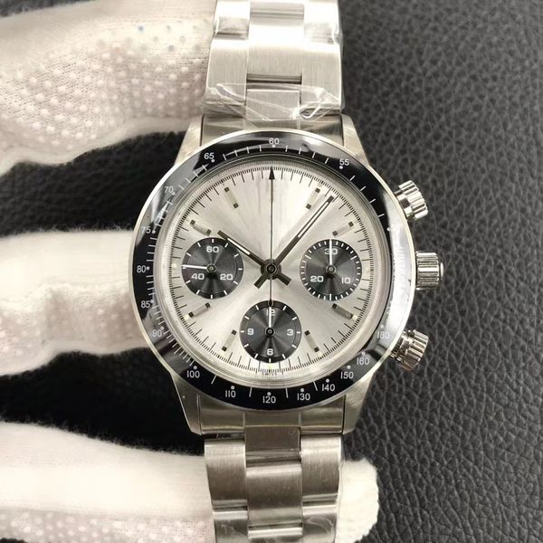 Vintage Luxury Watch Ref.6239 Paul Newman Serisi! 7750 çalışan ikinci zamanlama makinesi hareketi ile retro koklear kapak aynası