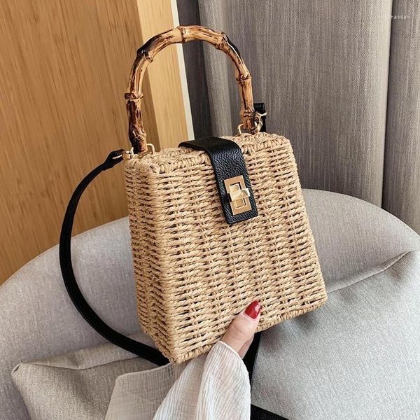 Borse portaoggetti Portafoglio da donna Advanced Sense Mini Primavera ed estate 2023 Borsa da viaggio in tessuto erba Nicchia Cross Carrying Small Square