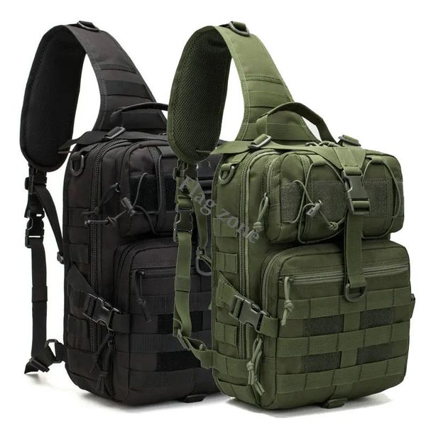 Borse da esterno Borsa a tracolla da 10 litri Molle militare Zaino tattico di grande capacità Zaino da viaggio Crossbody Caccia da campeggio Camo 231114