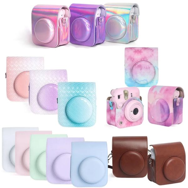 Accessori per borse per fotocamera Custodia protettiva portatile Custodia per fotocamera Borsa per fotocamera per Fujifilm Instax Mini 12 Accessori per fotocamera istantanea con tracolla regolabile 231114