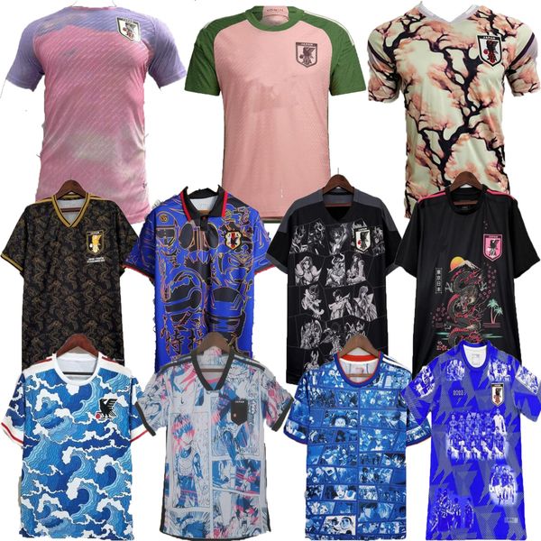 Giappone 2023 Maglie da calcio Minamino Nagatomo Doan Yoshida Asano 2023 Dettagli del giorno della partita Special Edition 22 23 24 Shirt calcistica Osako Men Set Kit Kit Player Fans Dragon