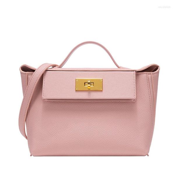 Bolsas noturnas para o DropShip Top Qaulity 2023 Bolsas de couro artificial elegantes bolsa de ombro Mulher Lady Lady Back Pink White Crossbody Bag