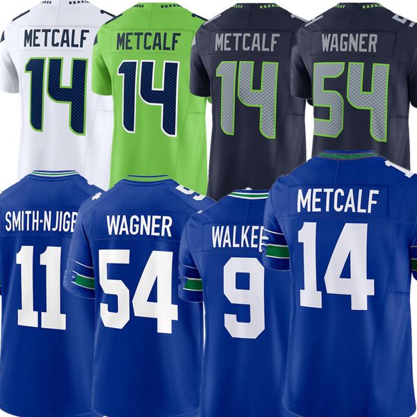 Devon Witherspoon Jaxon Smith-Njigba Jersey DK Metcalf Jamal Adams Bobby Wagner Quandre Diggs Kenneth Walker III Geno Smith Tyler Lockett Custom Football Trikots