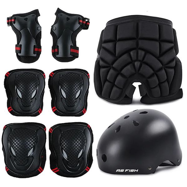 Cotovelo joelheiras skate patinação no gelo equipamento de proteção cotovelo quadril almofadas pulso guarda segurança ciclismo equitação capacete protetor para crianças adultos 231114