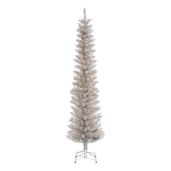 Altri accessori per feste per eventi Decorazioni natalizie per albero di Natale preilluminato da 6 piedi con luci, supporto in metallo per interni 231115