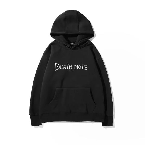 Anime death note oversized moletom com capuz feminino/masculino streetwear hip hop pulôver jaqueta com capuz casual agasalho