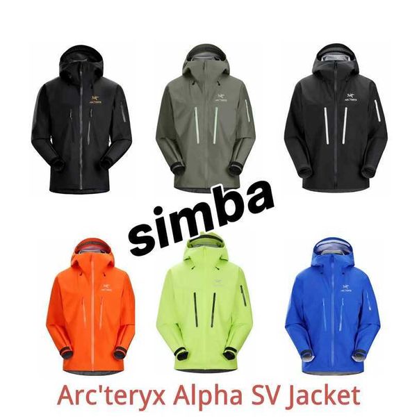 Arcterys Apparel Beta Ltar Jacket Sv Водонепроницаемая прочная мужская одежда для походов на открытом воздухе Charge Аутентичный запас Alpha SV GTX Hardshell 6-го поколения Ski Charg WNHWN