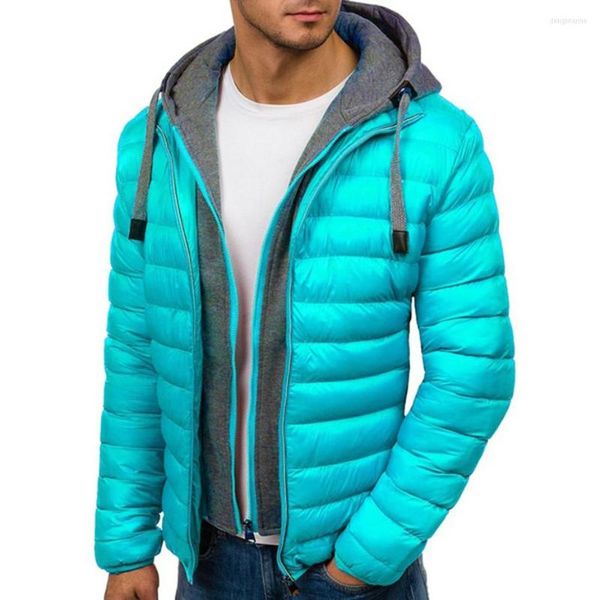 Masculino para baixo Zogaa Jaqueta de inverno Men Roupas 2023 Marca com capuz casaco de algodão parka mantenha casacos de moda quente Bubble plus size