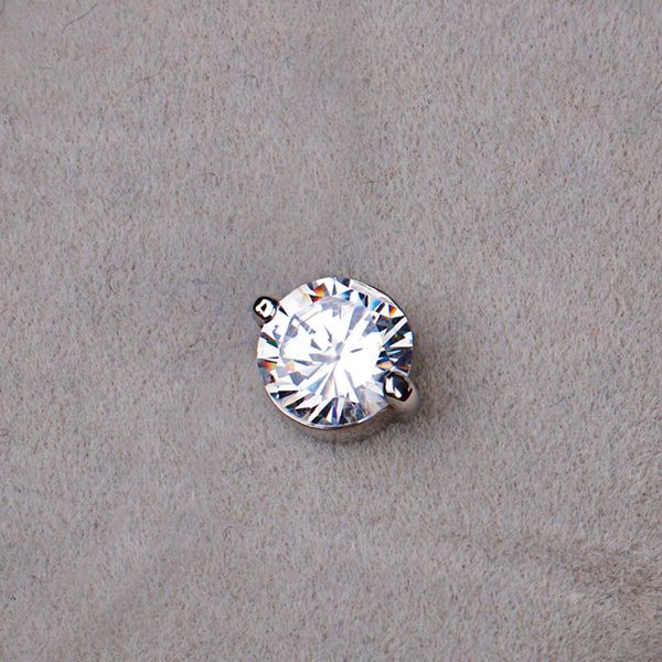 Design simples em forma de diamante zircão com pingente de liga requintado sereia rasgo Colar de linha de peixe para mulheres