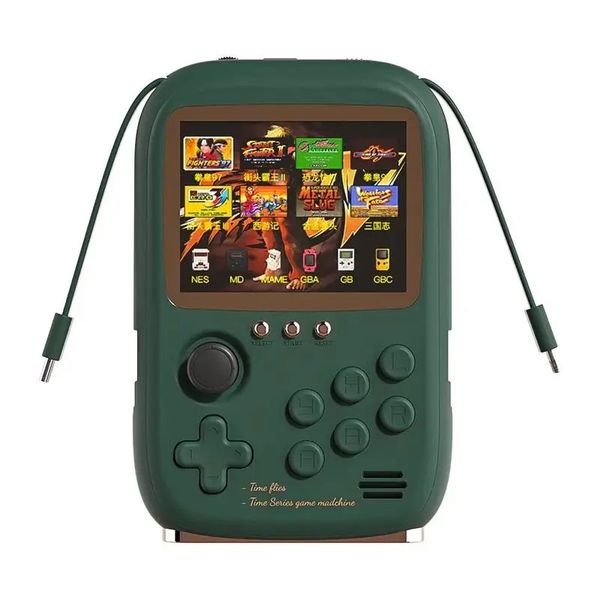 Giocatori di giochi portatili Ultra Clear Display a colori da 3,2 pollici Console di gioco portatile Power Bank può essere collegato a una TV Giochi arcade per l'infanzia 231114