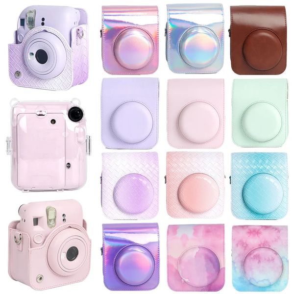 Accessori per borse per fotocamera Per Fujifilm Instax Mini 12 Borsa per fotocamere Fotocamere istantanee Custodia protettiva Custodia protettiva da viaggio portatile Cover con tracolla 231114