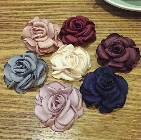 Broschen I-Remiel Korea Top Grade Tuch Kunst Kamelie Blume Brosche Für Frauen Hemd Anzug Mantel Frau Kleidung Modische Pin Zubehör