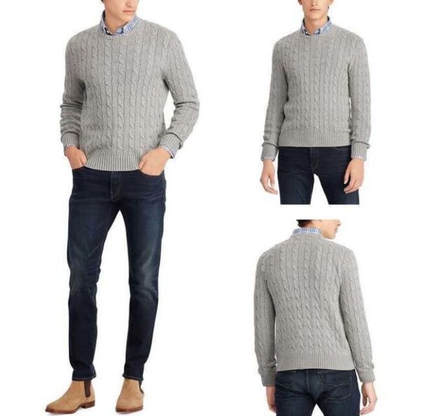 Suéter de pólo de luxo, designers masculinos, camisas de pólo suéteres masculinos de alta qualidade mantêm sweater quente esportes de inverno algodão moda masculina sweeaters ralphs