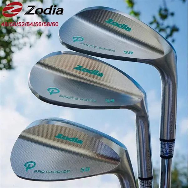 2022 Neue Golfkeile Zodia Proto 20/01 Schmiert 48 50 52 54 56 58 60 Grad mit Stahlwellen Sandkeilgolfschlägen