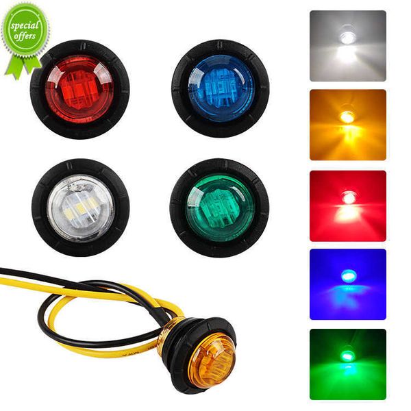 Yeni 4x LED Yan İşaretçi Işıkları Araba Römork Kamyonları Karavan Yan Kıvırıklık Markeri Işık lambası LED Kamyon Amber Kırmızı Beyaz Sarı 12V 24V