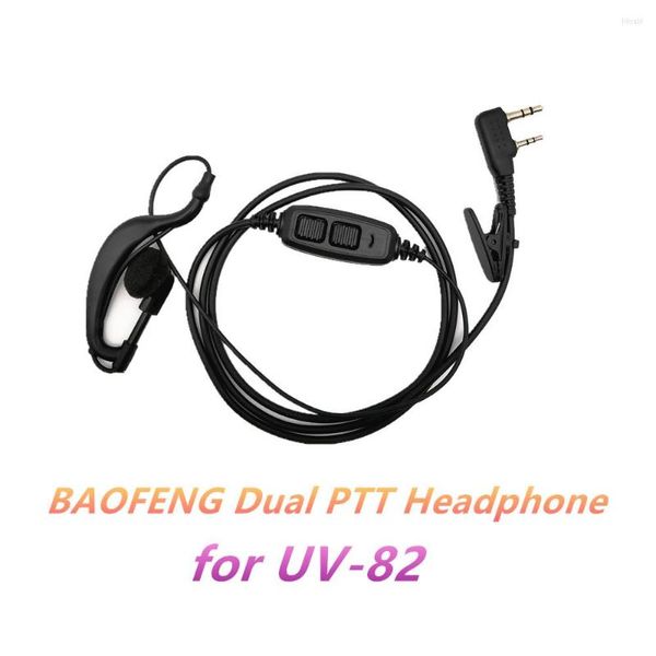 Walkie Talkie Dual PHeadphone für Baofeng UV-82 8W Amateurfunksender VHF UHF CB Headset UV82 UV 82