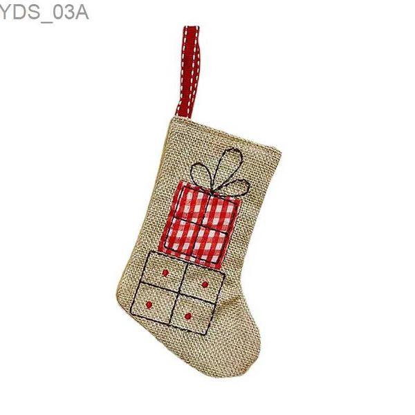 Weihnachtsdekorationen Weihnachtsstrümpfe Weihnachtsmann Baum Socken Weihnachtsgeschenktüte Weihnachtsapfeltasche Kaminaufhänger Baum Weihnachtsdekorationen für Zuhause YQ231116