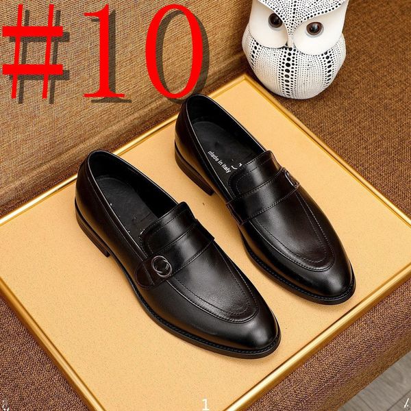 G8/11MODELLO Designer Moda Mocassini da uomo Scarpe in pelle Fatte a mano Nero Marrone Scarpe eleganti da lavoro casual Scarpe da uomo di lusso per feste da matrimonio