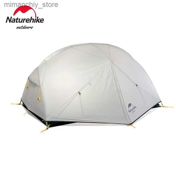 Tendas e abrigos Naturehike Mongar Tenda para 2 pessoas Tenda de acampamento para 2 pessoas Ultraleve 20D Nylon Mochila à prova d'água Tenda Praia Caminhadas ao ar livre Tenda de viagem Q231117