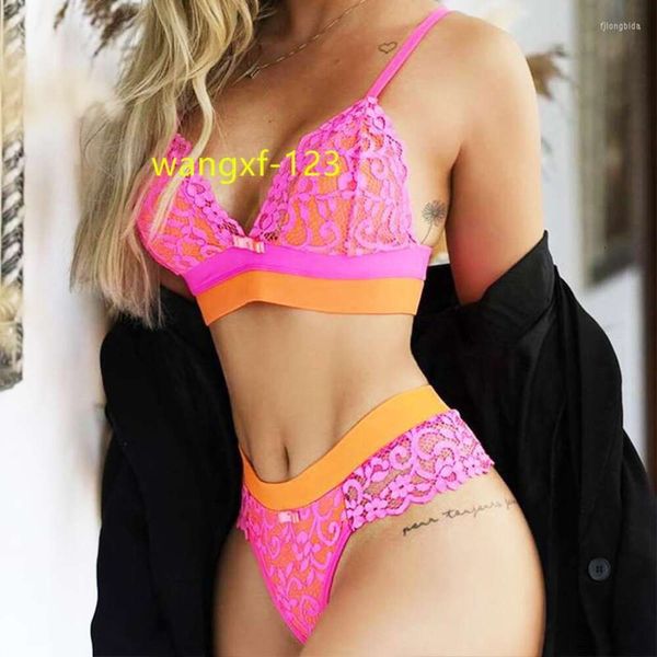 BHs Sets Deep V Spitze Dessous Set Frauen Sexy Unterwäsche Hohl BH Panty Nachtwäsche Anzüge Erotische Babydolls Teddy Sex Kostüme Chemises