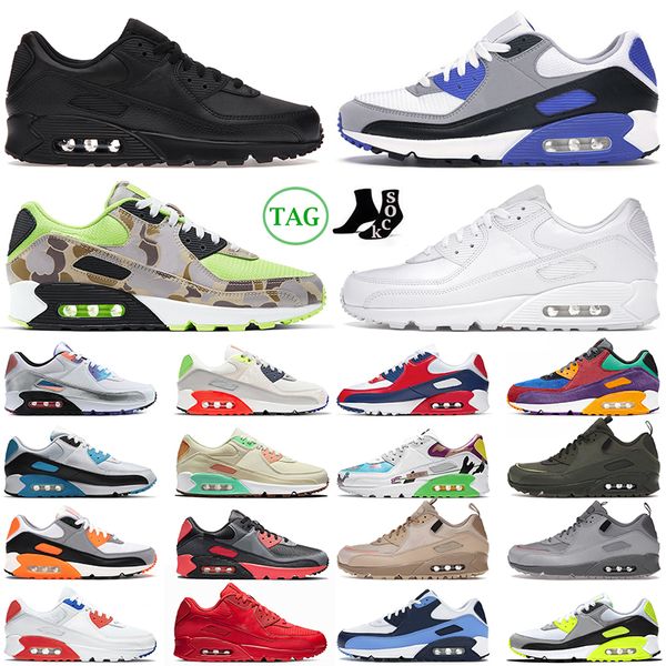 2024 Mens Womens Running Shoes Couro Malha Triplo Preto Branco Cool Cinza UNC EUA Laser Azul Hyper Grape Recraft Royal Homens Mulheres Treinadores Esportes Ao Ar Livre Sapatilhas