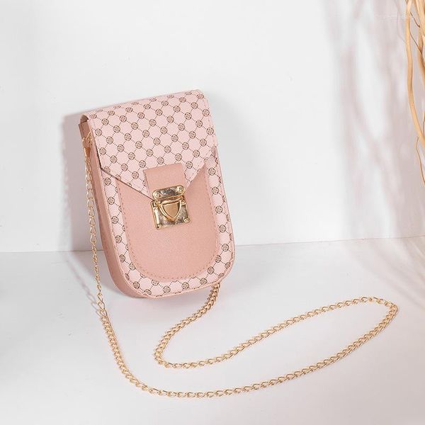 Borse da sera 028 Borsa da donna in stile coreano Street Fashion Messenger da donna con cellulare Diamond per studenti