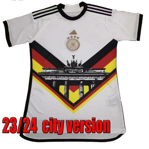 Nova Copa da Europa 2024 Alemanha Camisas de futebol versão cidade Littbarski BALLACK Camisas de futebol KLINSMANN Matthias KALKBRENNER JERSEY