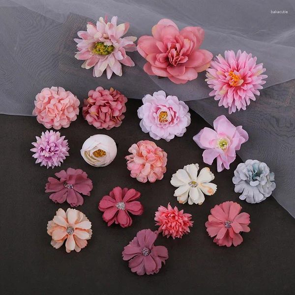 Fermagli per capelli Set di fiori di seta Spilli per kimono giapponesi Barrette per clip laterali Accessori da sposa per crisantemo carino giapponese