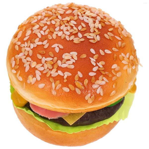 Decorazione per feste Cupcake Giocattolo Hamburger finti Cucina Decorazioni per il desktop Palloncini Giocattoli Bambini Pu Modello alimentare Prop Simulazione artificiale Manzo