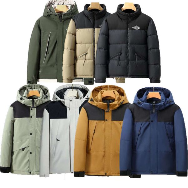 Doudoune Jaqueta de inverno masculina jaquetas de algodão de alta qualidade designer impresso logotipo marca masculina à prova de vento casacos impermeáveis espessados esportes ao ar livre Parkas 2023