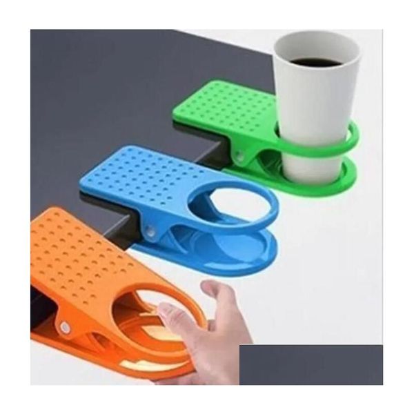 Altri accessori da scrivania Tazze da tavolo all'ingrosso Clip Portabicchieri Drinklip Tazza di vetro Ufficio Tumblerf Morsetto per la casa Bevanda Caffè Acqua Rack Dh93A