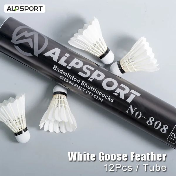 Toplar Alp 808 12 PCS Badminton Shuttlecock Club ve Eğitim Ball Sport Hız 77 Dayanıklı 231115