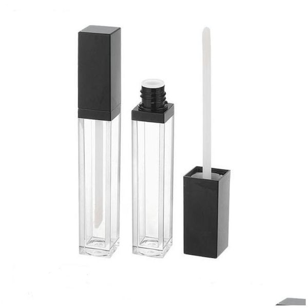 Garrafas de embalagem Atacado Lip Gloss Tubo Vazio 5ml Recipiente Maquiagem Óleo Quadrado Tubos De Plástico Com Gota Entrega Escritório Escola Negócio DHM1F