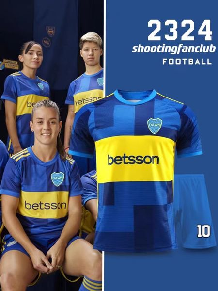 23/24 stile Boca betsson calcio CABJ esclusività classica maglie da calcio versione giocatore di alta qualità home maniche corte maglia da uomo fUtball Soccer Wear