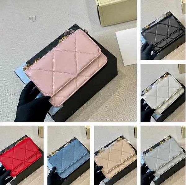 2023 7 a Luxo Fashion Designer Bags Women Shoulder Crossbody Bag Cc Woc Disc 19 Big Quilted Leather Wallet Black Suede Handbags Messenger