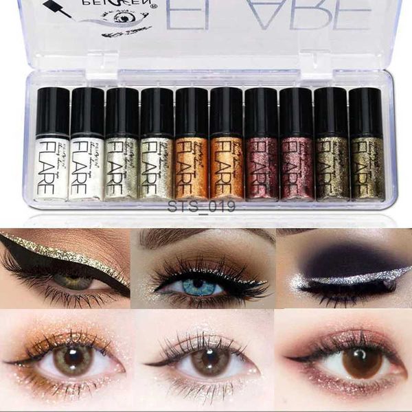 Lidschatten Glitzer Eyeliner Wasserdicht Silber Roségold Glitzer Flüssig Eyeliner Make-up LidschattenL231115