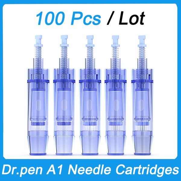 100 Stück Bajonett-Port-Dermapen-Nadelkartuschen für Dr.pen A1 Derma Pen F3 Meso-Therapiegerät Nano 3D 5D 12 24 36 42 Pins MTS Tips Micro-Nadelkopf