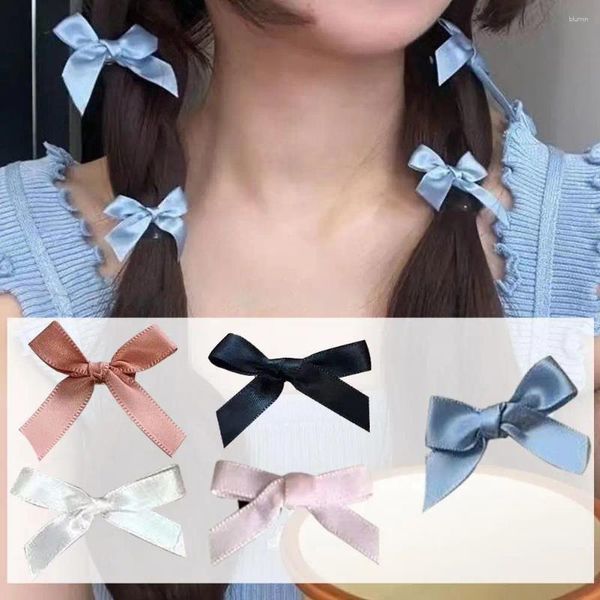 Accessori per capelli 5 pz Dolce Piccolo Bowknot Tornante Per Le Ragazze Estate Carino Moda Frangia Clip Mini Archi Fermacapelli Copricapo Chi L0M6