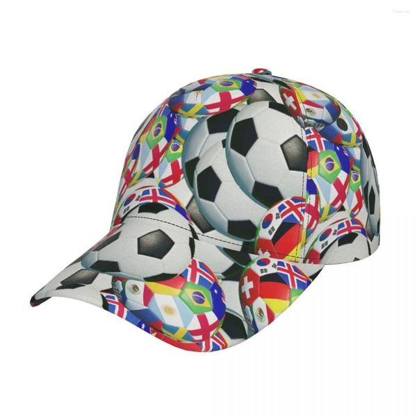 Berretti da baseball Berretto da baseball Modello da calcio Piastrellabile Simbolo della competizione tra le nazioni Cappello Cappelli sportivi da motociclista da uomo di alta qualità