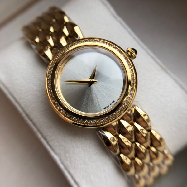 Nuovo orologio di design orologio al quarzo da donna cassa in acciaio inossidabile 316L autentico movimento elettronico originale svizzero 28mm orologio di alta qualità super lusso